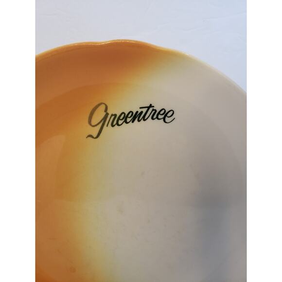 Jackson China Greentree Airbrushed Orange White Restaurant Ware Dinner Plate - Picture 2 of 9